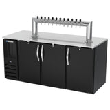 Beverage Air DD72HC-B-12T - Direct Draw Dispenser, 72"W X 30-3/8"D X 49-7/8"H, 23.643 Cu. Ft.