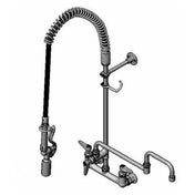 T&S Brass B-0133-18DACRBJ EasyInstall Pre-Rinse Unit 8" Wall Mount Add On Faucet 18" Double Joint Swing Nozzle With VR 2.2 GPM Aerator