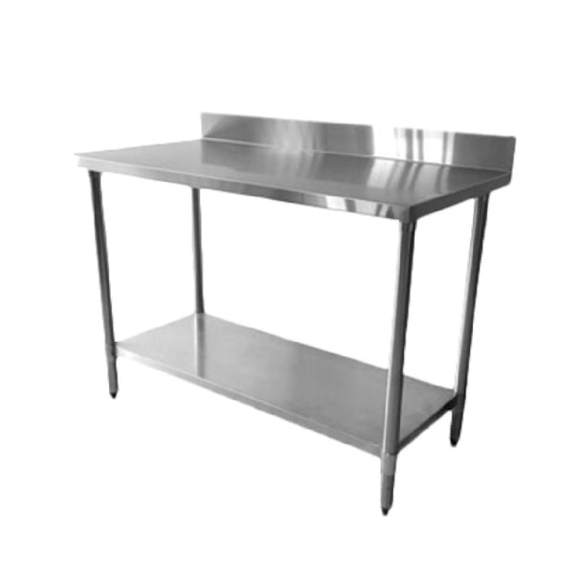 Thunder Group SLWT42448F4 Work Table 24" X 48" X 35" 18 Gauge/430 Stainless Steel Flat Top
