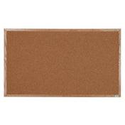 Aarco OB3660 Bulletin Board 60"W X 36"H Natural Pebble Grain Cork
