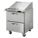 Blue Air BLMT28-D2-HC - Mega Top Sandwich Prep Table, One-section, 27-1/2"W