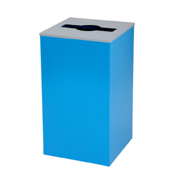 Alpine Industries ALP4450-KIT-BLU-M Recycling Bin 29 Gallon Square