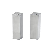 FOH TSP015BSS22 Serving Accessories Salt And Pepper Set 1" X 1" X 3"H Square