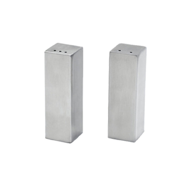 FOH TSP015BSS22 Serving Accessories Salt And Pepper Set 1" X 1" X 3"H Square
