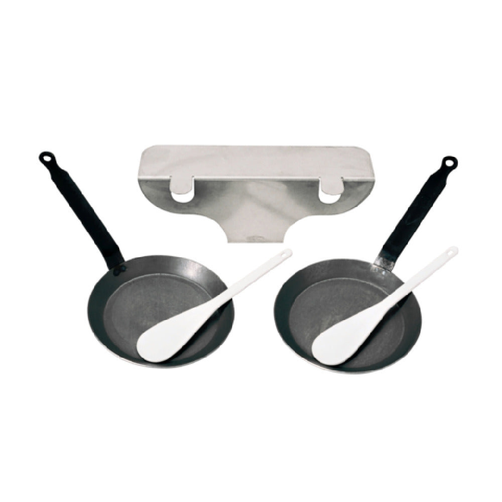 Louis Tellier REB02 Accessory Kit For BREZIERE Includes: (2) Blini Pans (2) Spatulas