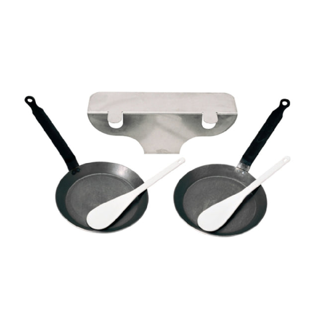 Louis Tellier REB02 Accessory Kit For BREZIERE Includes: (2) Blini Pans (2) Spatulas
