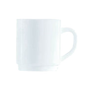 Arc Cardinal 64733 Arcoroc Restaurant White Mug 10.0 Oz (L:4.375'' X W:3.0'') Fluorosilicate Opal Glass