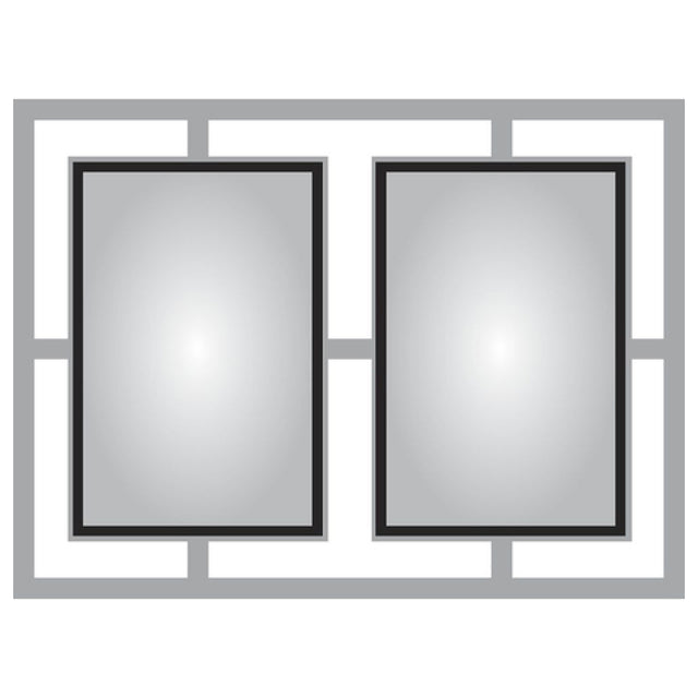 Hubert 73812 - Menu Board, 2-pocket, Wall-mount