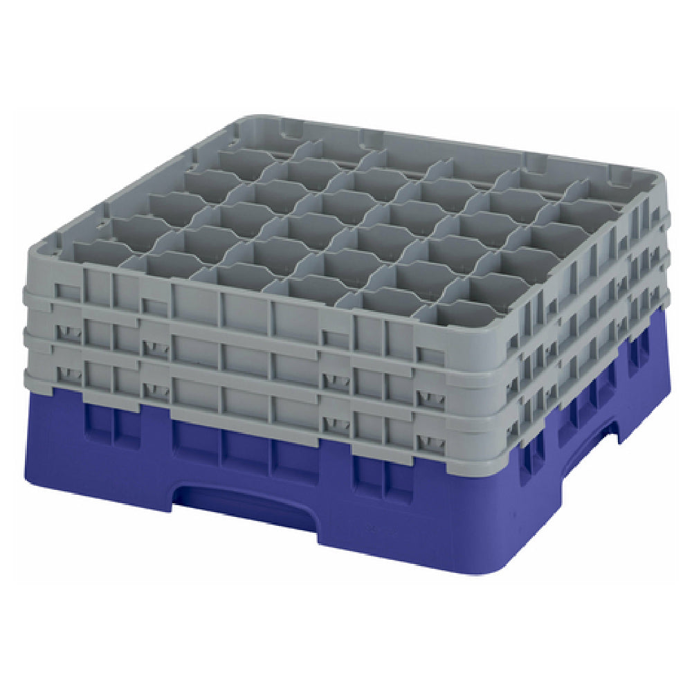 Cambro 36S738186 Camrack® Glass Rack With (3) Soft Gray Extenders Full Size