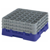 Cambro 36S738186 Camrack® Glass Rack With (3) Soft Gray Extenders Full Size