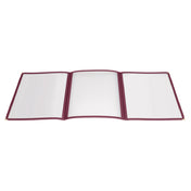 Winco PMCT-9U Menu Cover Triple Fold Overall 9-1/2" X 12-1/8"