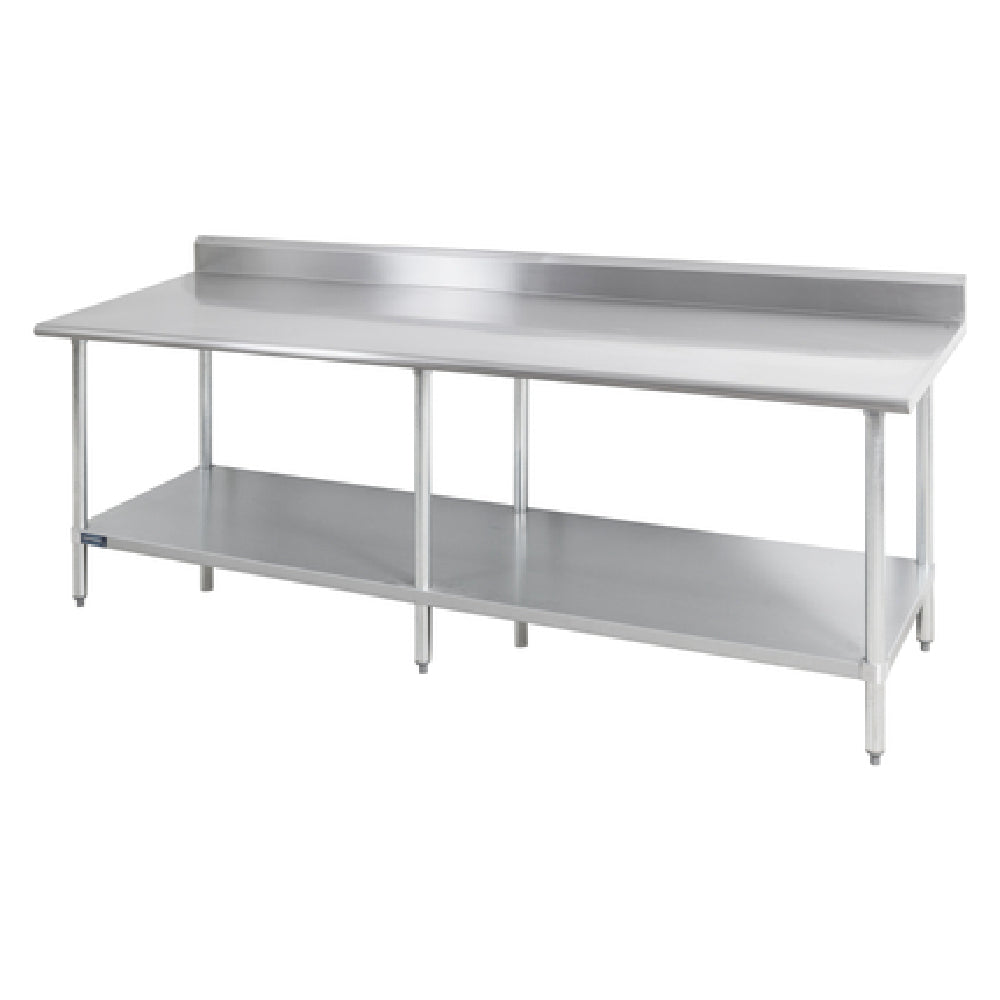 Sapphire Manufacturing SMTB-24108G Work Table 108"W X 24"D 18/400 Stainless Steel Reinforced Top