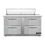 Continental Refrigerator D60N12C-FB-D Designer Line Sandwich Unit Front Breather