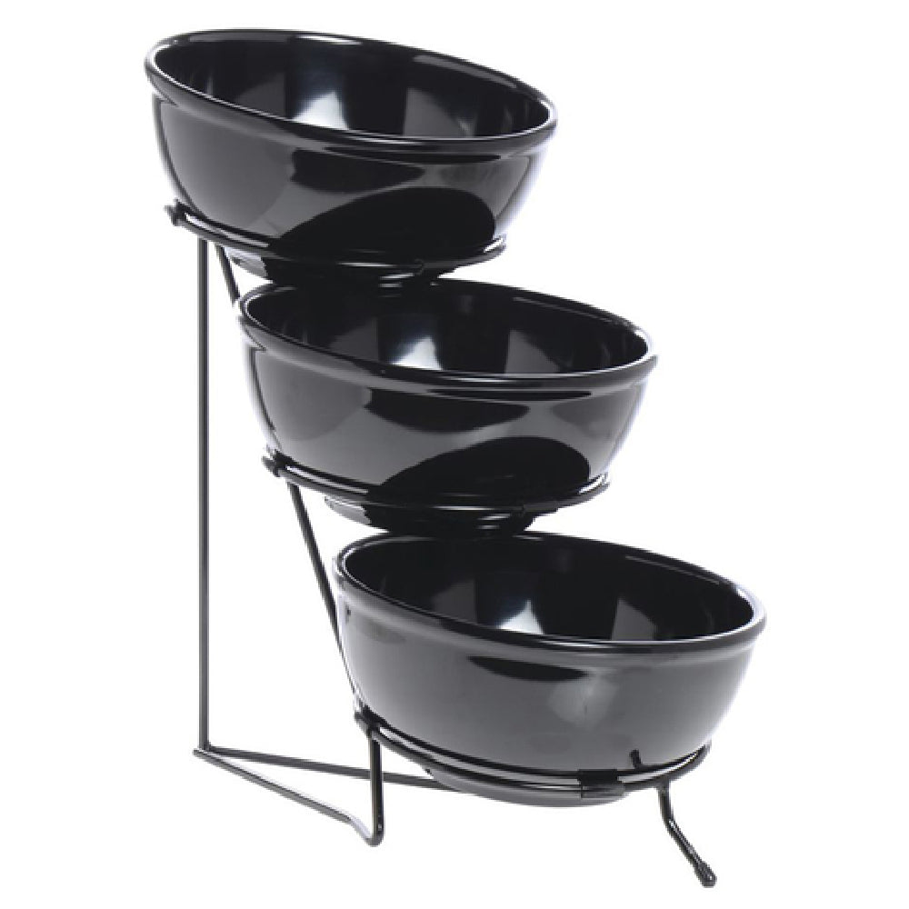Hubert 92309 - Bowl Display Stand, 3-tier, 10-3/4" X 18" X 20"H Overall