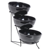 Hubert 92309 - Bowl Display Stand, 3-tier, 10-3/4" X 18" X 20"H Overall
