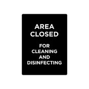 CAC China CCSN-CL7 Stanchion Sign "Area Closed" Double-sided