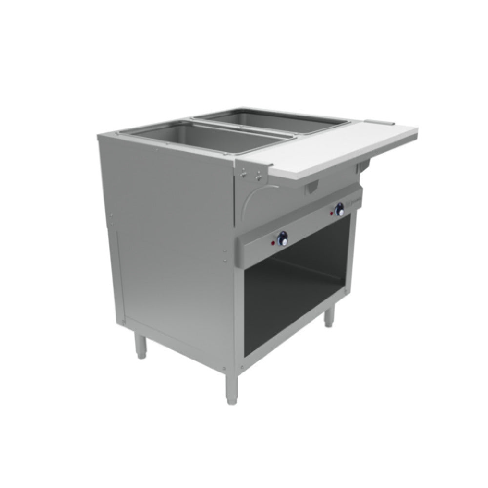 BK Resources STESW-2-120-EN Sealed Well Steam Table Electric Open Base With Undershelf