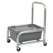 Robot Coupe R198 Food Tray Cart Aluminum Includes Polycarbonate Pan & Lid
