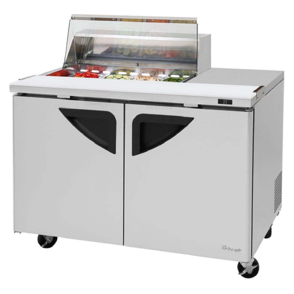 Turbo Air TST-48SD-08S-N-CL Super Deluxe Sandwich/Salad Unit Two-section 15.0 Cu. Ft.