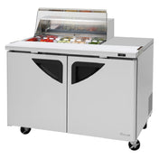 Turbo Air TST-48SD-08S-N-CL Super Deluxe Sandwich/Salad Unit Two-section 15.0 Cu. Ft.