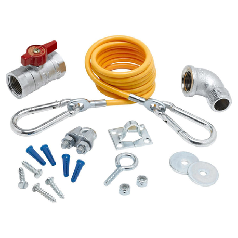 T&S Brass AG-KC Safe-T-Link Gas Appliance Connectors Installation Kit Includes: Restraining Cable