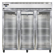 Continental Refrigerator 3RNSSGD Refrigerator Reach-in Display Three-section