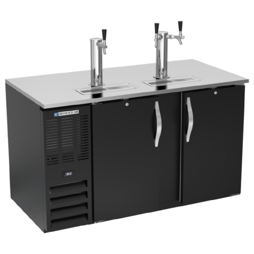 Beverage Air DD58HC-B - Draft Beer Cooler, 58"W X 30-3/8"D X 49-5/16"H, 17.836 Cu. Ft.