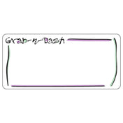 Hubert 46355 - Laser Labels, "Grab-N-Dash", 3-1/2" X 1-5/8"H