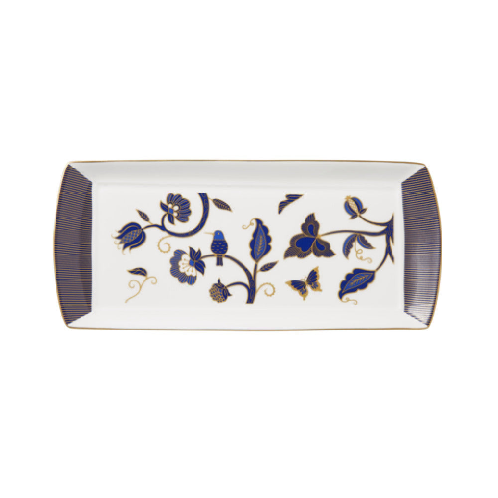 Steelite 82135AND0136 - L/S Rectangle Tray, 13.375" X 6.0" X 0.75", Makira