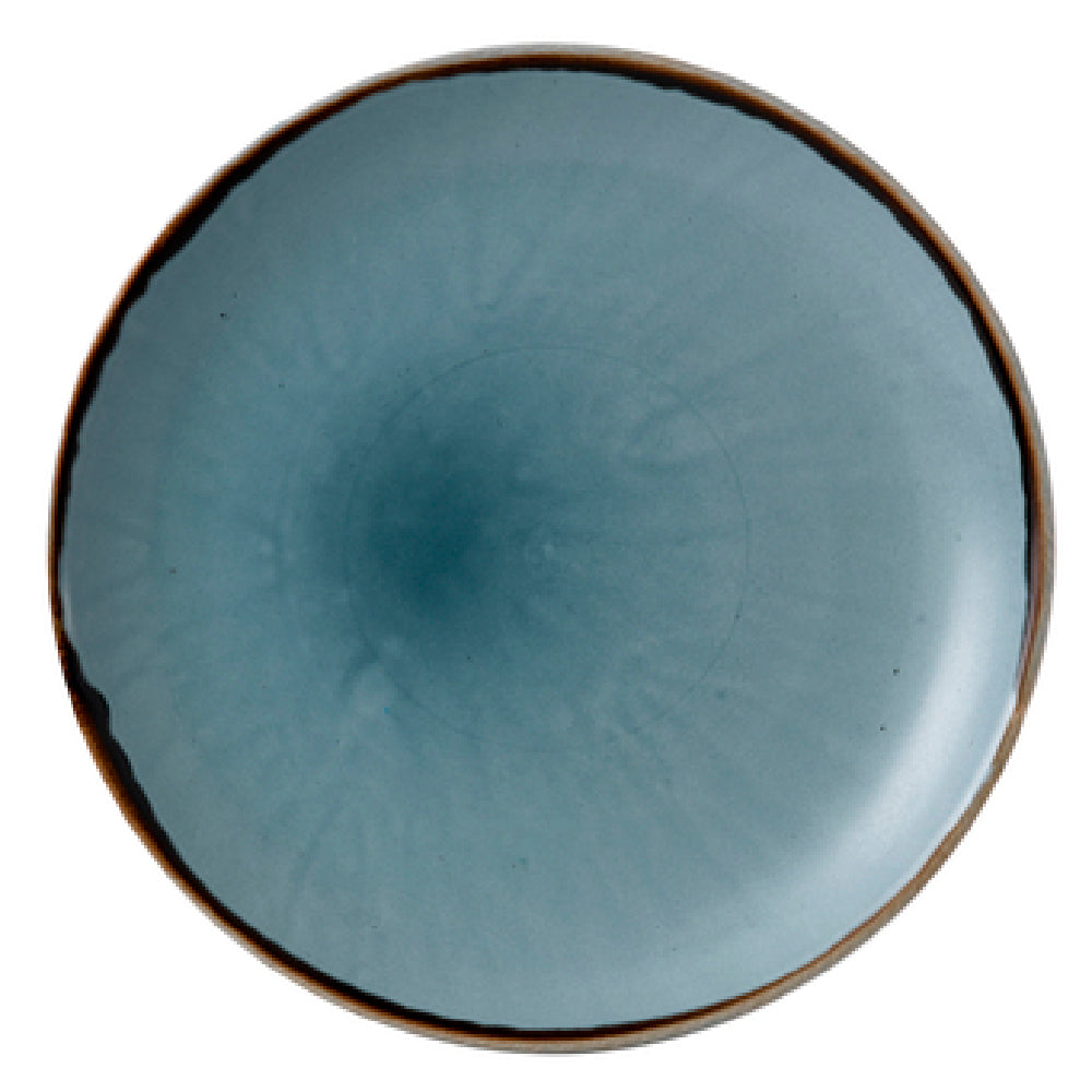 Arc Cardinal HBL21 Dudson Harvest Blue Coupe Plate (D:8.67'') Vitrified Ceramic
