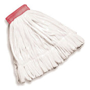 Rubbermaid FGT25600WH00 Rough Wet Mop Head Large Fleece Cotton/polyester Blend