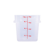 CAC China FS2P-SQ8T Food Storage Container 8 Qt. Square