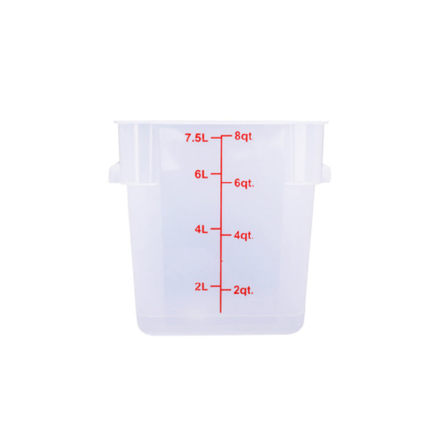 CAC China FS2P-SQ8T Food Storage Container 8 Qt. Square
