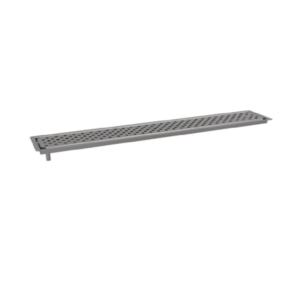 Glastender DI-DR30 Drink Rail Drop-in Design 5” By 30” Outer Flange Dimension