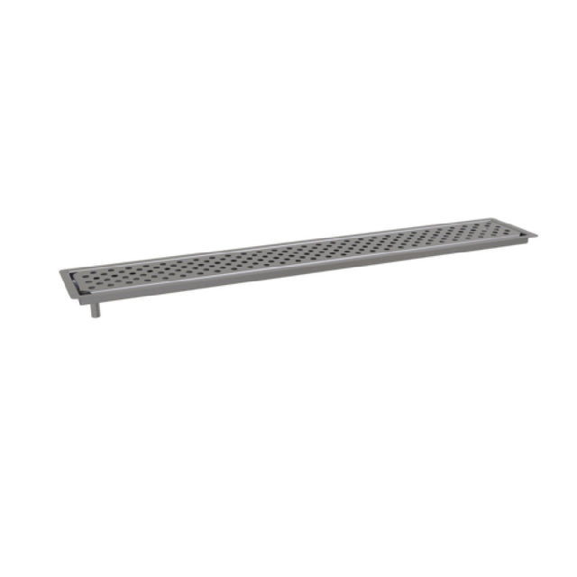 Glastender DI-DR30 Drink Rail Drop-in Design 5” By 30” Outer Flange Dimension