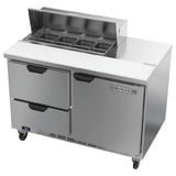 Beverage Air SPED48HC-08-2 Sandwich Top Refrigerated Counter Two-section 48"W