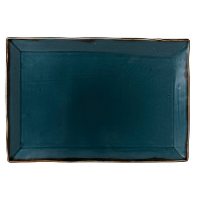 Arc Cardinal HBL01 Dudson Harvest Blue Rectangle Tray (L:13.25'' X W:9.0'') Vitrified Ceramic