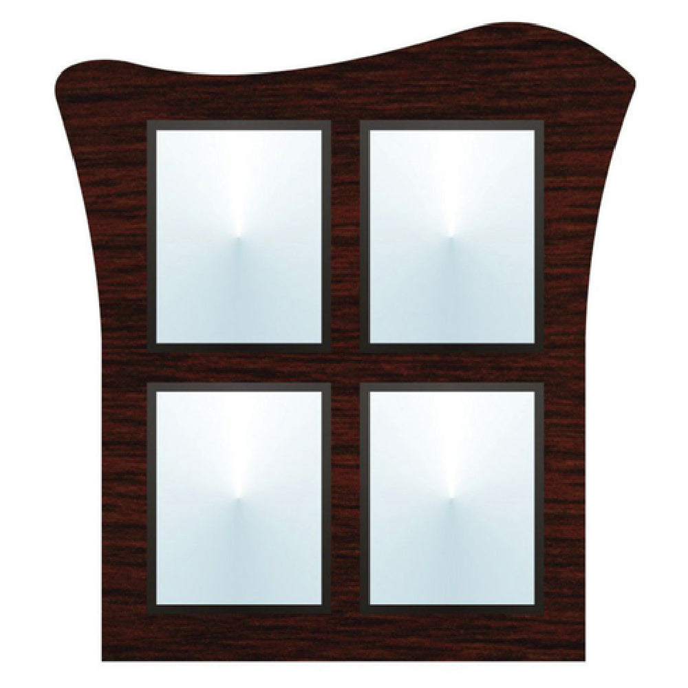 Hubert 45783 - Menu Board, 4-pocket, Wall-mount