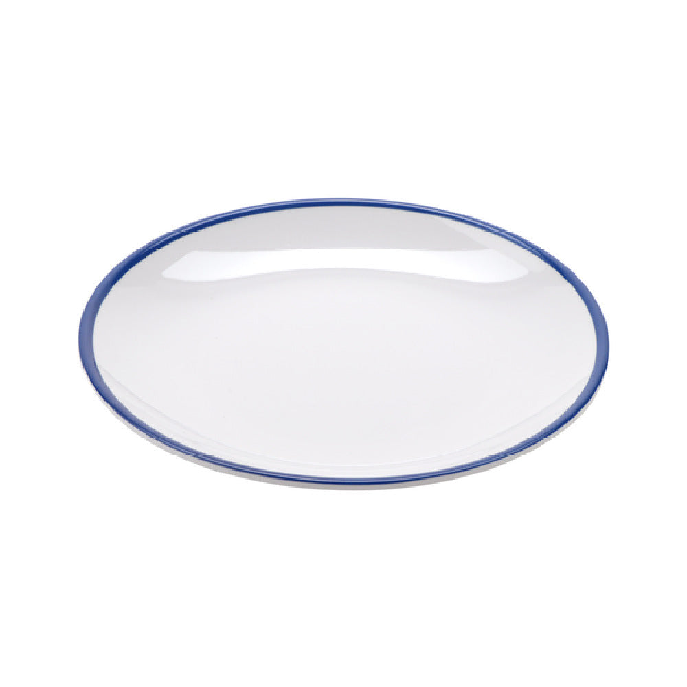GET Enterprises CS-800-W/CB Settlement Bistro™ Enamelware Side Dish Plate 8" X 7/8" Round