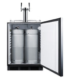 Summit SBC58BLBIADATWINBW - Beer & Wine Kegerator, 24" Wide, ADA Compliant Height