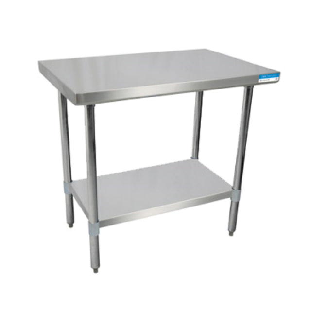 BK Resources SVT-1860 Work Table 60"W X 18"D 18/430 Stainless Steel Top
