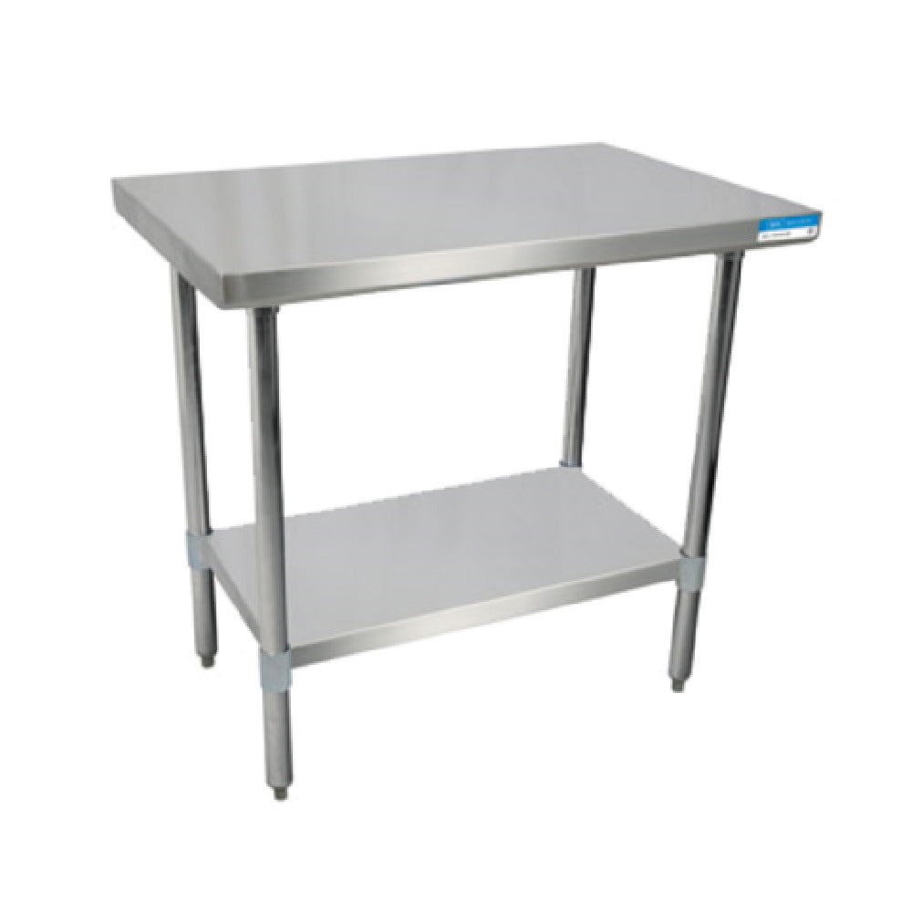 BK Resources SVT-4830 Work Table 48"W X 30"D 18/430 Stainless Steel Top