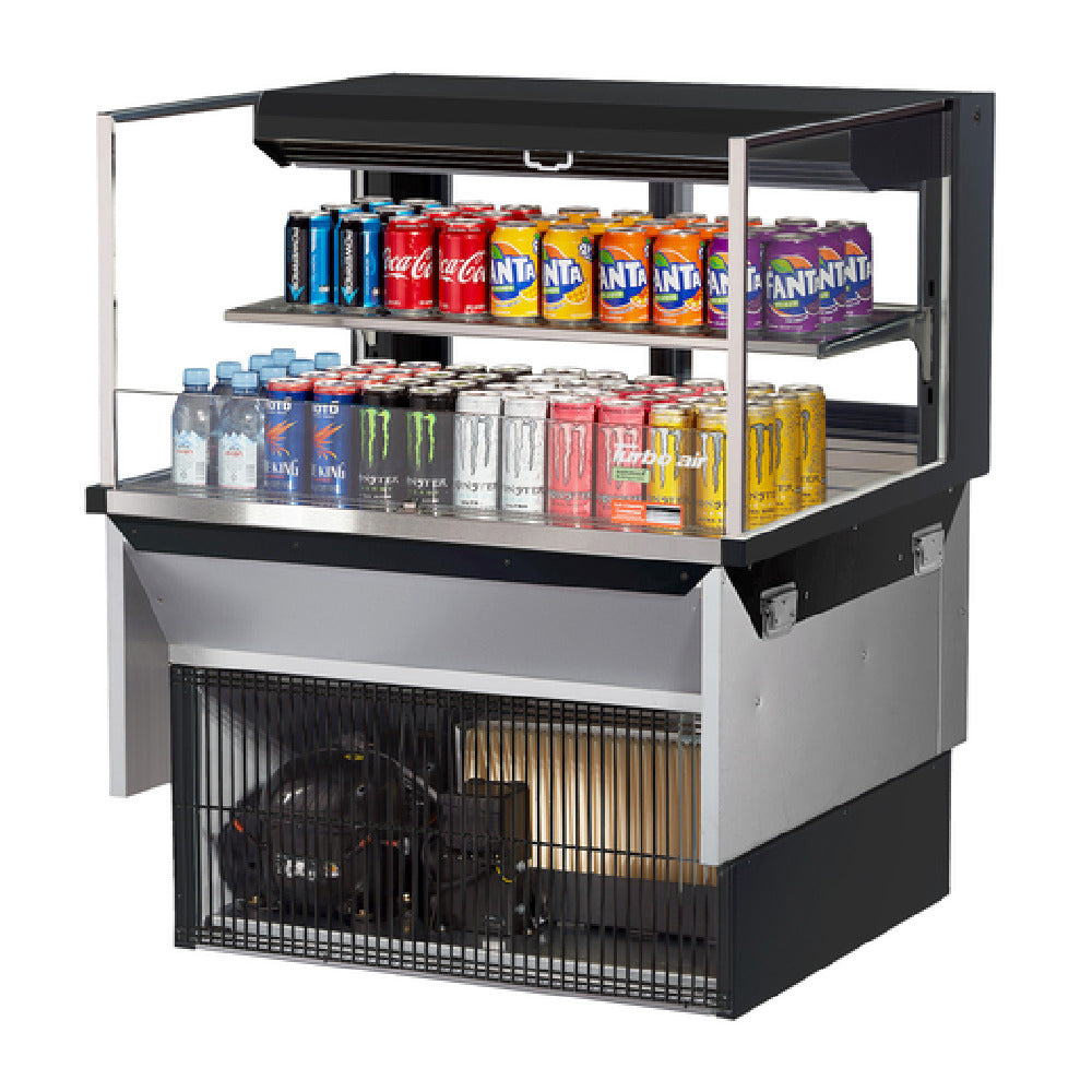 Turbo Air TOM-36L-UFD-W(B)-2SI-N Drop-In Horizontal Open Display Case Low Profile