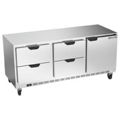 Beverage Air UCRD72AHC-4 Undercounter Refrigerator Three-section 72"W