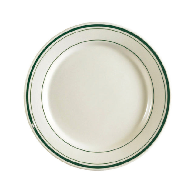 CAC China GS-21 Greenbrier Plate 12" Dia. X 1-1/4"H Round