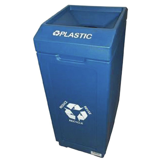Hubert 67433 - Recycle Bin, "Plastic", 39 Gallon
