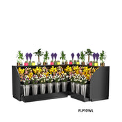 Structural Concepts FLP10WL Allure Self-Service Refrigerated Inside Wrap Low Profile Merchandiser