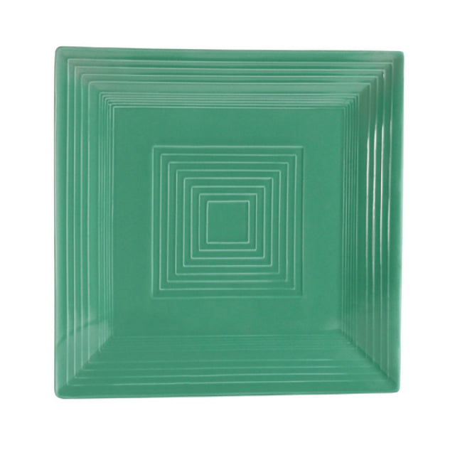 CAC China TG-SQ16-G Tango Plate 10"L X 10"W X 1"H Square