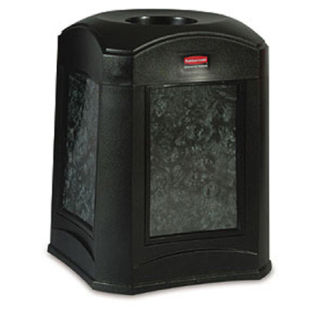 Rubbermaid FG9W0200BLA Landmark Series® POP Funnel Top Container 35 Gallon 24" Square X 31"H