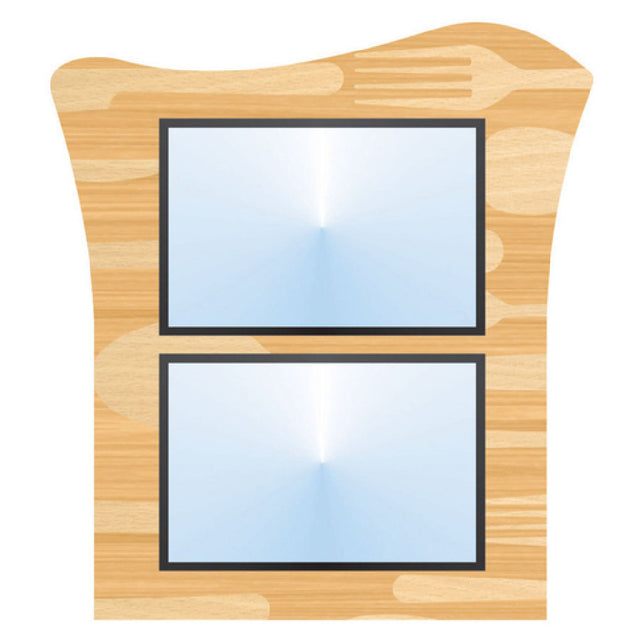 Hubert 36962 - Menu Board, 2-pocket, Wall-mount